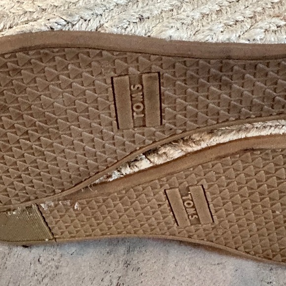 TOMS Monica Wedge Espadrilles Sandals Desert Taupe Womens Size 8 - Picture 12 of 15